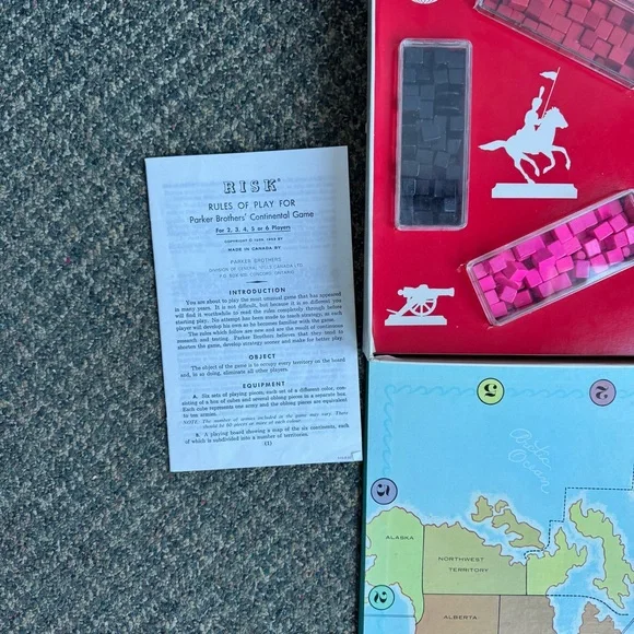 Vintage Risk Board Game 1963 - Picture 4 of 7